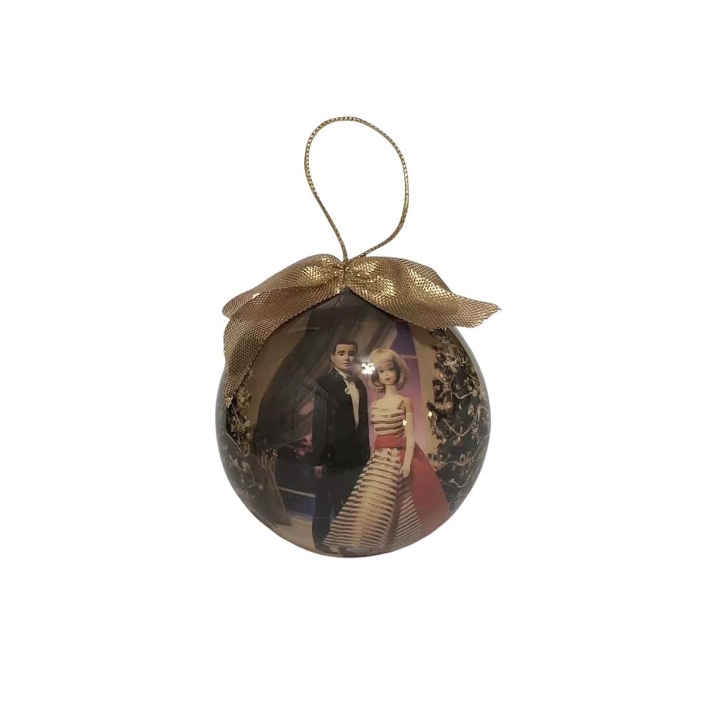Vintage 1997 Mattel Matrix Barbie Ken Retro Nostalgia Christmas Bulb Ornament